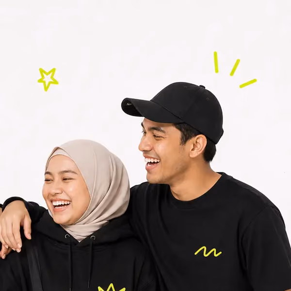 Two friends sharing a laugh